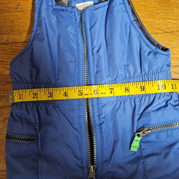 Carters Baby Snow Bib Overalls 24 Months Blue Water-Resistant Polyester Adjustab - Picture 8 of 9